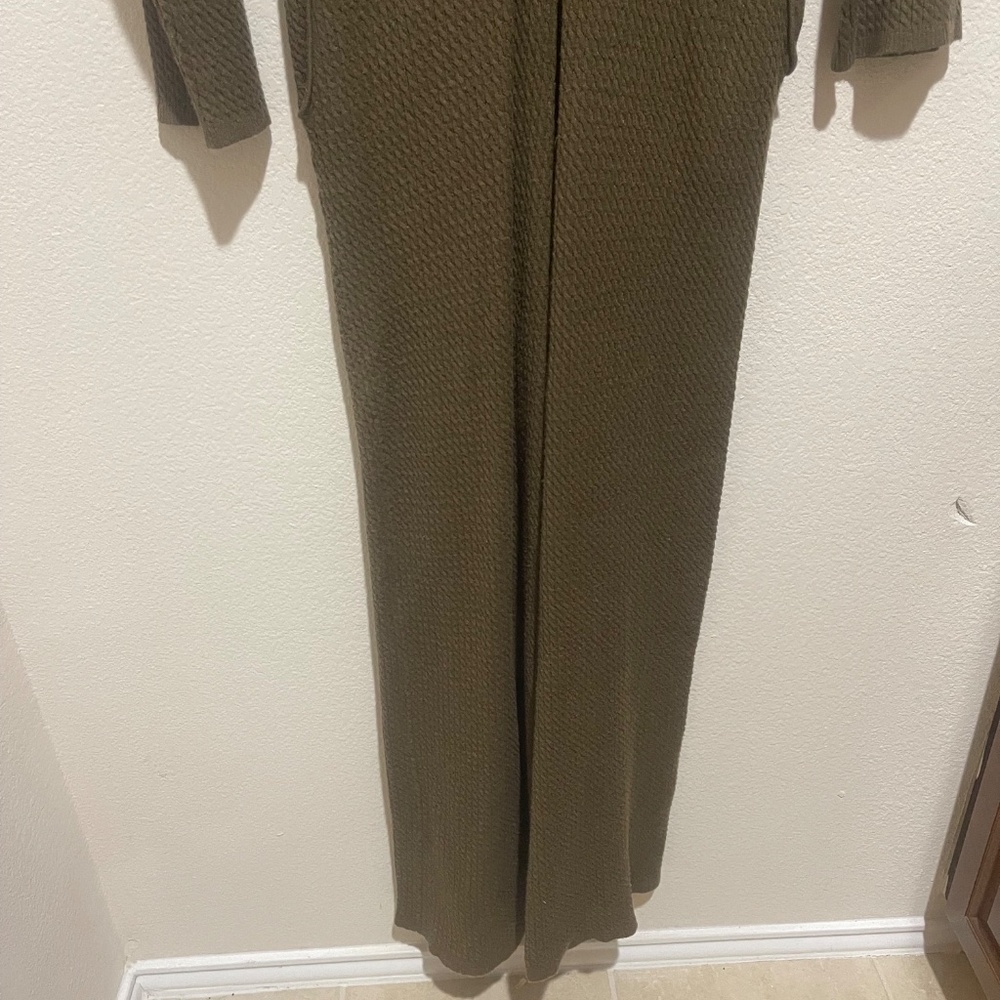 WeWoreWhat Relaxed Sweater Knit Green Jumpsuit Size S - Picture 15 of 16